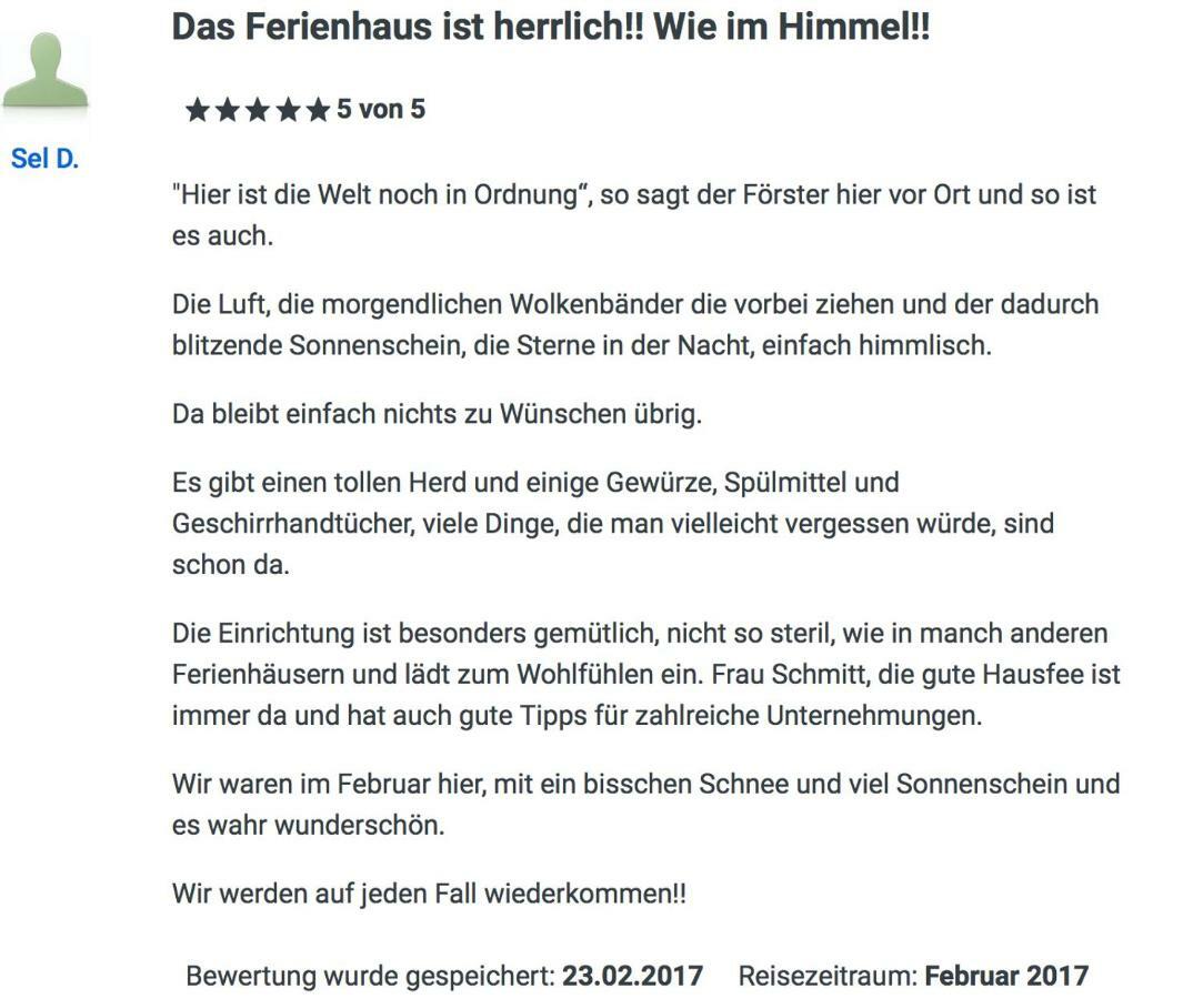 Wie Im Himmel Hatzfeld Buitenkant foto